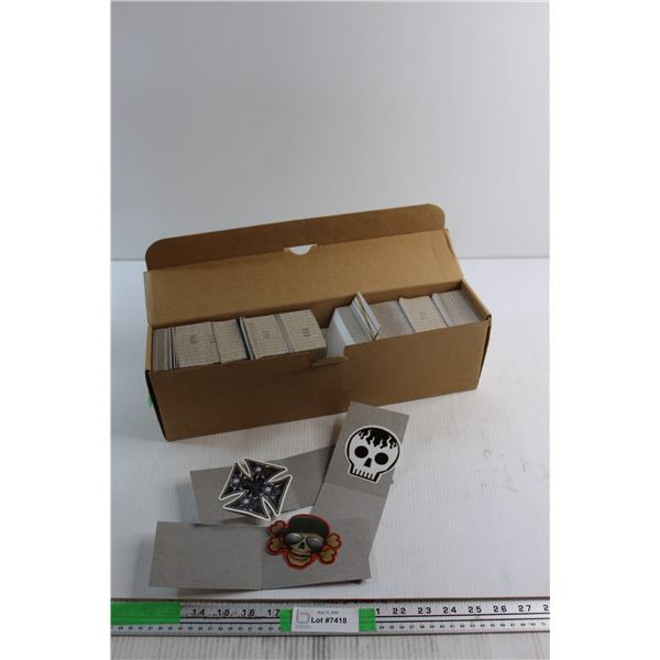 Box with Assorted Skull Stickers