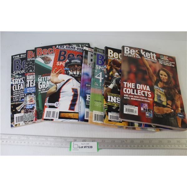 (8) Beckett Sports Card Monthly Magazines