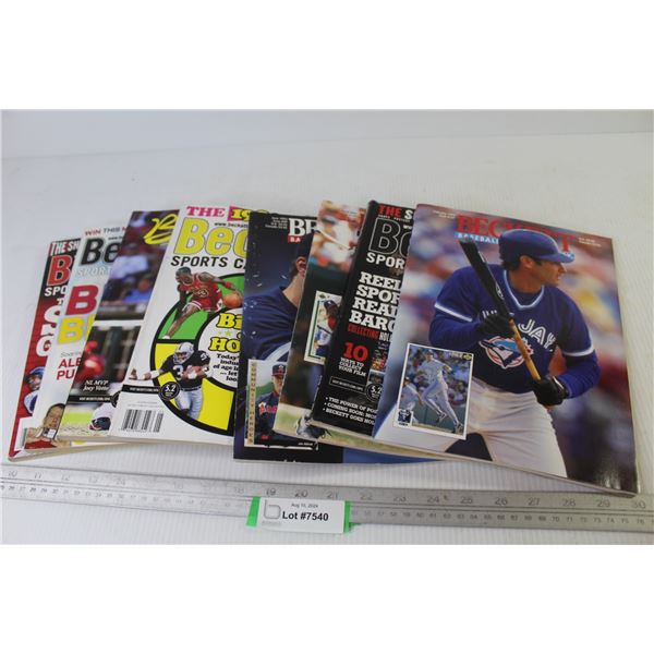(8) Beckett Sports Card Monthly Magazines