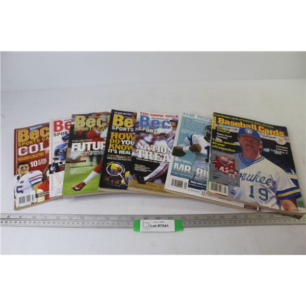 (7) Beckett Sports Card Monthly Magazines