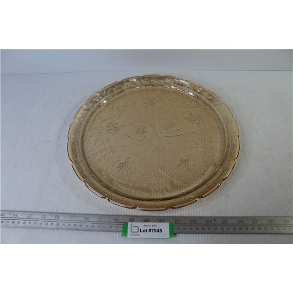 Depression Glass Plate (Marigold Pattern)