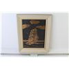Image 1 : Framed Copper Embossed Sailboat Picture