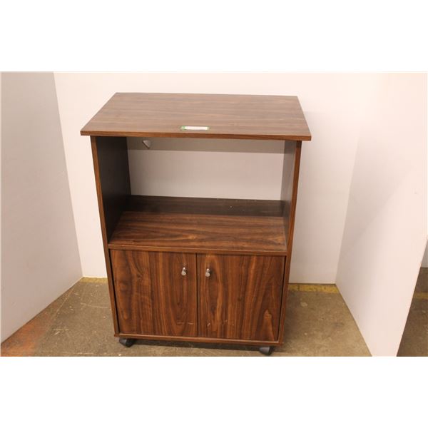 *Wheeled Cabinet w/2 Doors (27"w x 17 3/4"d x 35 1/2"h)