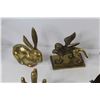 Image 3 : (11) Brass Items - Lion - Rabbit - Buffalo - Butterflies