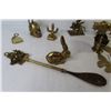 Image 6 : (11) Brass Items - Lion - Rabbit - Buffalo - Butterflies