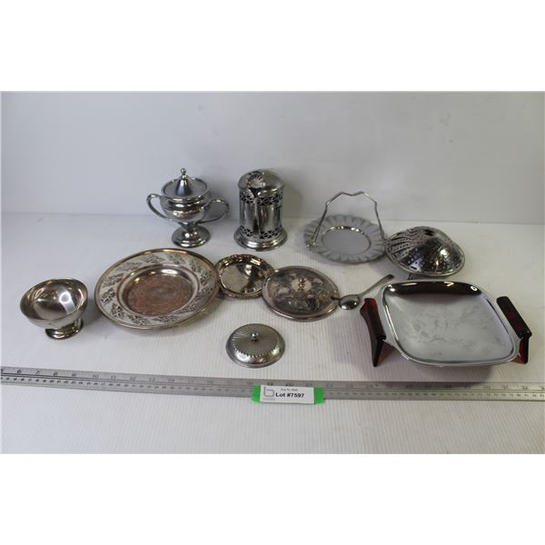 (9) Plated Metal Items
