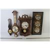Image 1 : Spartus Electric Clock (running) - (3) Barometers