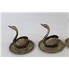Image 3 : (5) Metal Jewelry Holders (cats & swans)