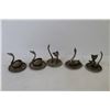 Image 5 : (5) Metal Jewelry Holders (cats & swans)