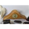 Image 3 : (9) Clocks - Travel Alarm Clocks in Cases - Clock Face - Barometer