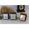 Image 5 : (9) Clocks - Travel Alarm Clocks in Cases - Clock Face - Barometer