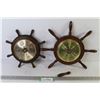 Image 1 : (2) Ships Wheel Barometers (one needs repair)