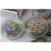 Image 3 : (4) Sets of Lucite Coasters - Souvenir Globes - Stamp - Misc. Items