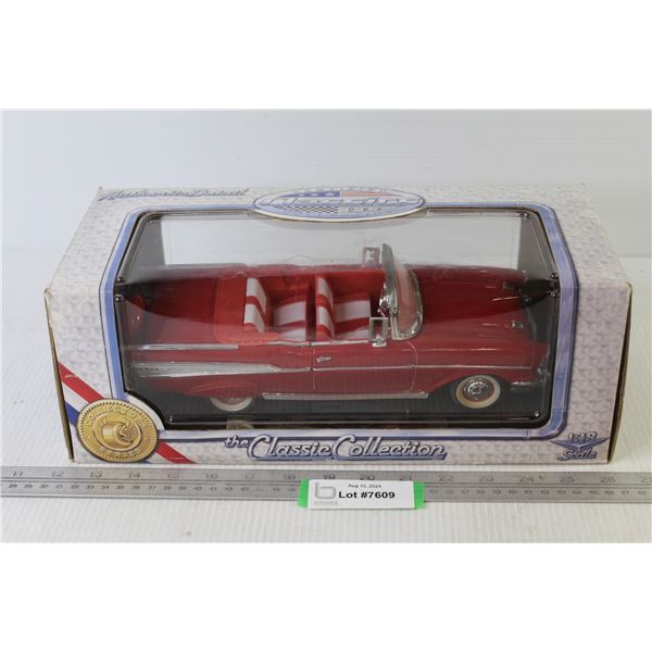 Classic Collection Die Cast 1957 Chevrolet Bel Air Convertible (1/18 scale - box opened)