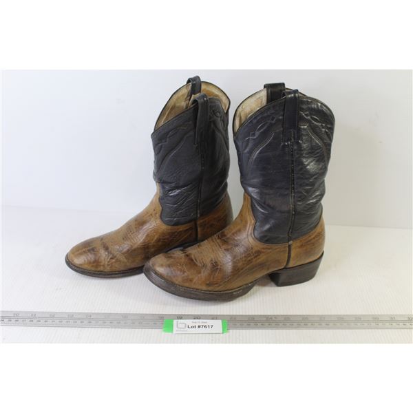 Leather Cowboy Boots (Size 7 1/2)