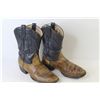 Image 2 : Leather Cowboy Boots (Size 7 1/2)