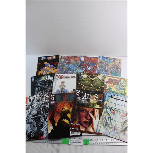 (12) Comics - Athena Inc, Batman and Hellstorm