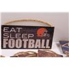 Image 3 : (20) NFL Football FAN CAVE Signs - Cleveland Browns, St. Louis Rams, Cincinnati Bengal's