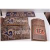 Image 4 : (20) NFL Football FAN CAVE Signs - Cleveland Browns, St. Louis Rams, Cincinnati Bengal's