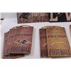 Image 3 : (20) NFL Football FAN CAVE Signs - Oakland Raiders, Seattle Seahawks, Detroit Lions, Los Angeles Cha