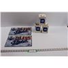 Image 1 : (2) Edmonton Oilers Shed Signs (8"x12") & (3) Edmonton Oilers Christmas Ornaments