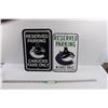 Image 1 : (2) Official NHL Vancouver Canucks Fans Only Parking Signs (Largest 18"x12")