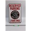 Image 1 : Official NBA Toronto Raptors Fans Only Parking Sign (10.5"x16.5")