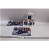 Image 1 : (2) Edmonton Oilers Shed Signs (8"x12") & (3) Edmonton Oilers Christmas Ornaments