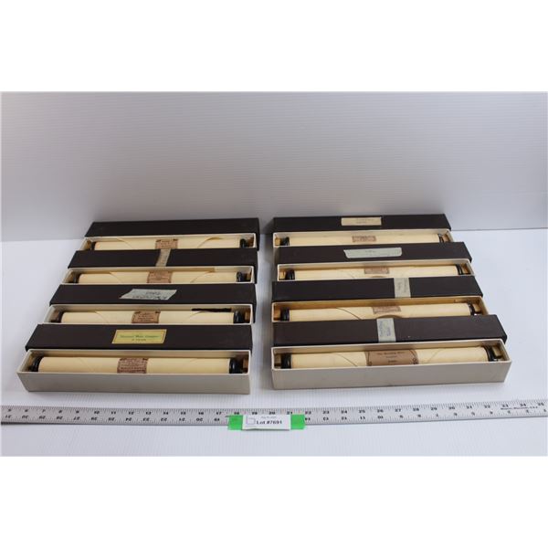 (8) Player Piano Rolls of Various Titles