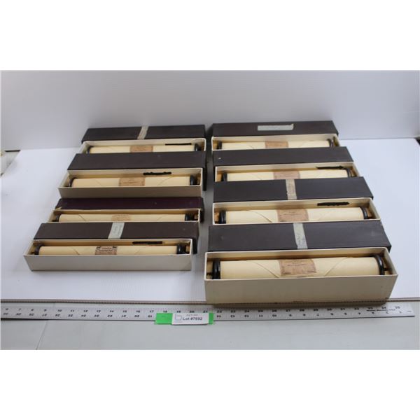 (8) Player Piano Rolls of Various Titles