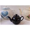 Image 3 : (4) Teapots - Assorted (Brown Teapot has Damaged Bottom, Decor Purpose Only)