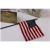 Image 5 : (6) Vintage Clocks & Barometer & American Flag