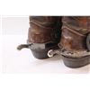 Image 5 : Cowboy Boots w/ Spurs - Women's Size 9.5 Standard Width - (Boot Hoops Damaged at top)
