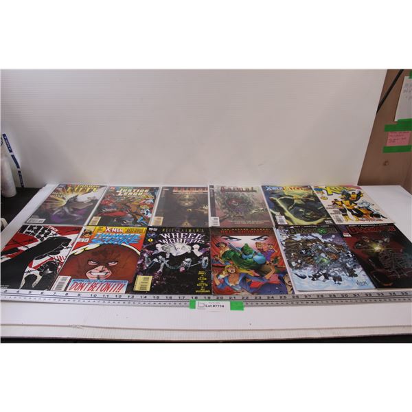(12) Comic Books: Justice League, X-Men, Black Ops, Red Horizon, Misc.