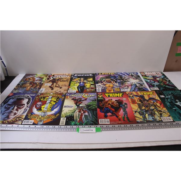 (12) Comic Books: Superman, Legion, Magneto, Prime, Misc.