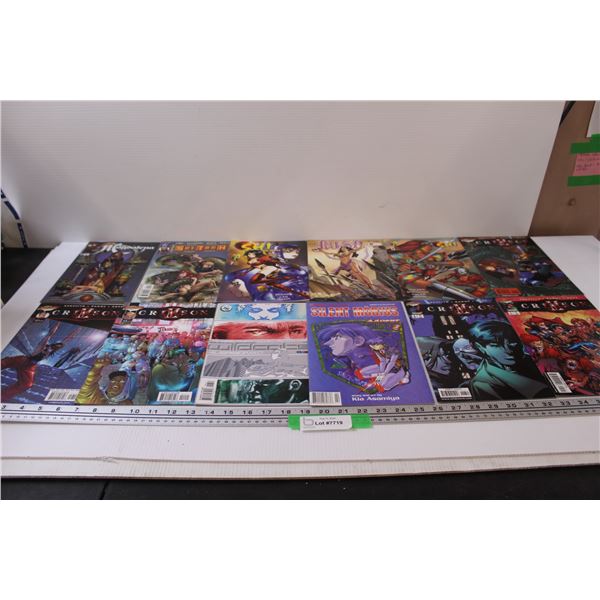 (12) Comic Books: Crimson, Sci-Tech, Ruse, Silent Mobius, Misc.