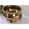 Image 4 : (2) Brass Pots - 5" x8" & 5.5 x 4.5"