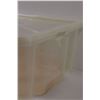 Image 3 : Plastic Storage Container - 17"x 10" x 21" - Has Crack in Lid