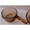 Image 2 : Vision Corning Smoky Glass Pots - Saucepot - 5" & 9' Frying Pan
