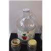 Image 3 : (10) Various Sized Canning Glass Jars & Apple Cider Glass Jug