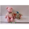 Image 1 : (2) Stuffies: Dumbo & Pink Teddy Bear