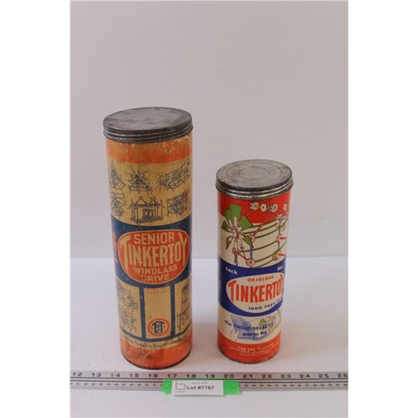 (2) Vintage Building Tinker Toys, as is