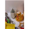 Image 3 : Kids Vintage Toy Lot: Mitre Box & Saws, Rubber Ducky, Tiddly Winks, Wisk, Misc.