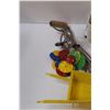 Image 4 : Kids Vintage Toy Lot: Mitre Box & Saws, Rubber Ducky, Tiddly Winks, Wisk, Misc.