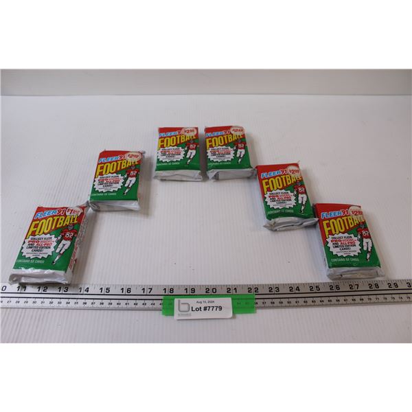 (6) Fleer Football Trading Cards 1991 Edition