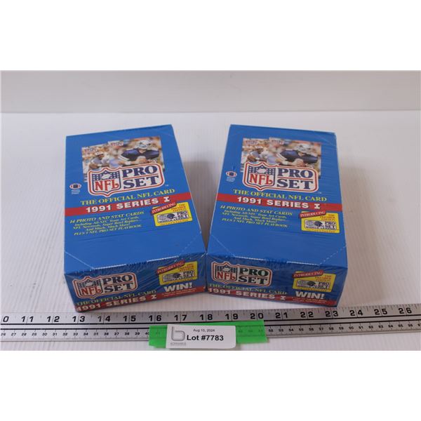 (2) NFL Pro Set Football Trading Cards 1991 Edition