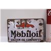 Image 2 : (2) Metal Signs: Campbells Soup & Mobil Oil - 12" x 8"