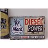 Image 3 : (2) Metal Signs: Chevrolet & Mack - 12" x 8"