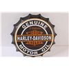 Image 2 : Harley Davidson Bottle Cap Metal Sign - 9"