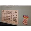 Image 3 : (2) 1956 Lohmeier's General Store Calendars - Stump Lake Sask. - 14.5 x 12.25